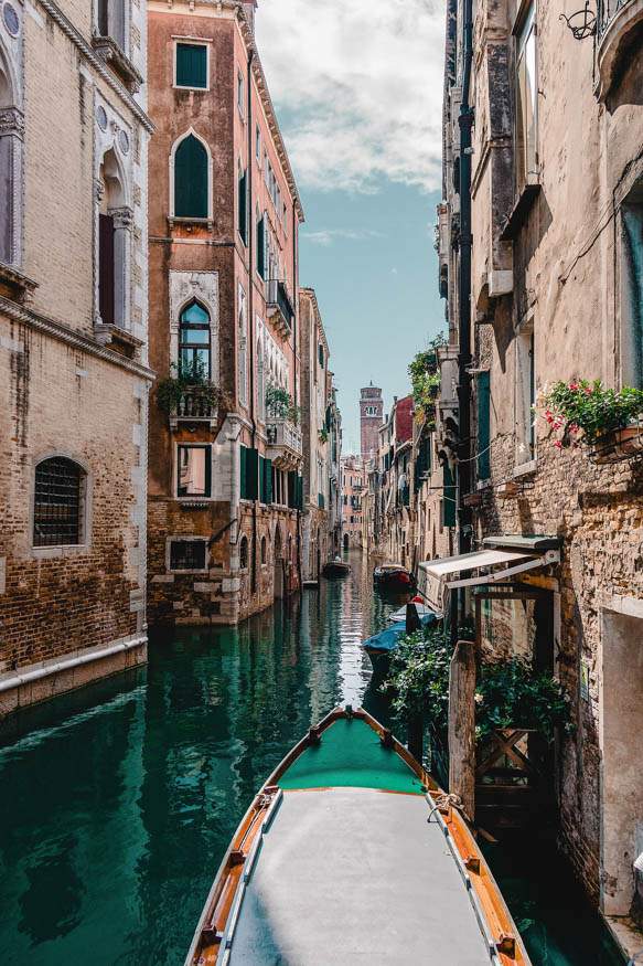 Hermosos canales de Venecia