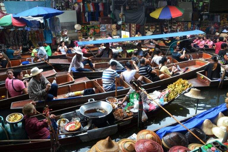 El mercado flotante de Bangkok