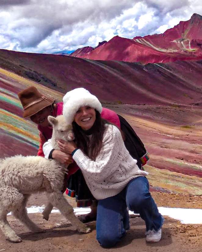 Las montanias de colores en Peru