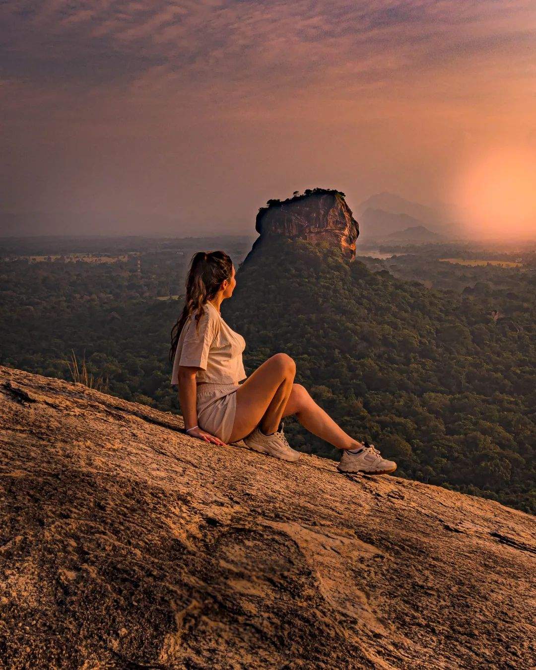 En el mirador con vistas a Sigiriya