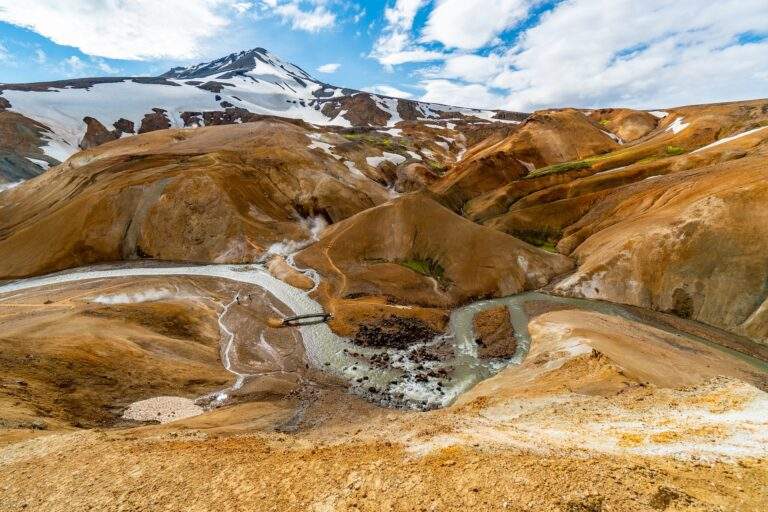 La cordillera de Kerlingarfjoll en Islandia