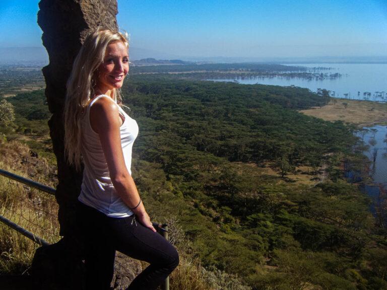 Contemplando el lago Nakuru